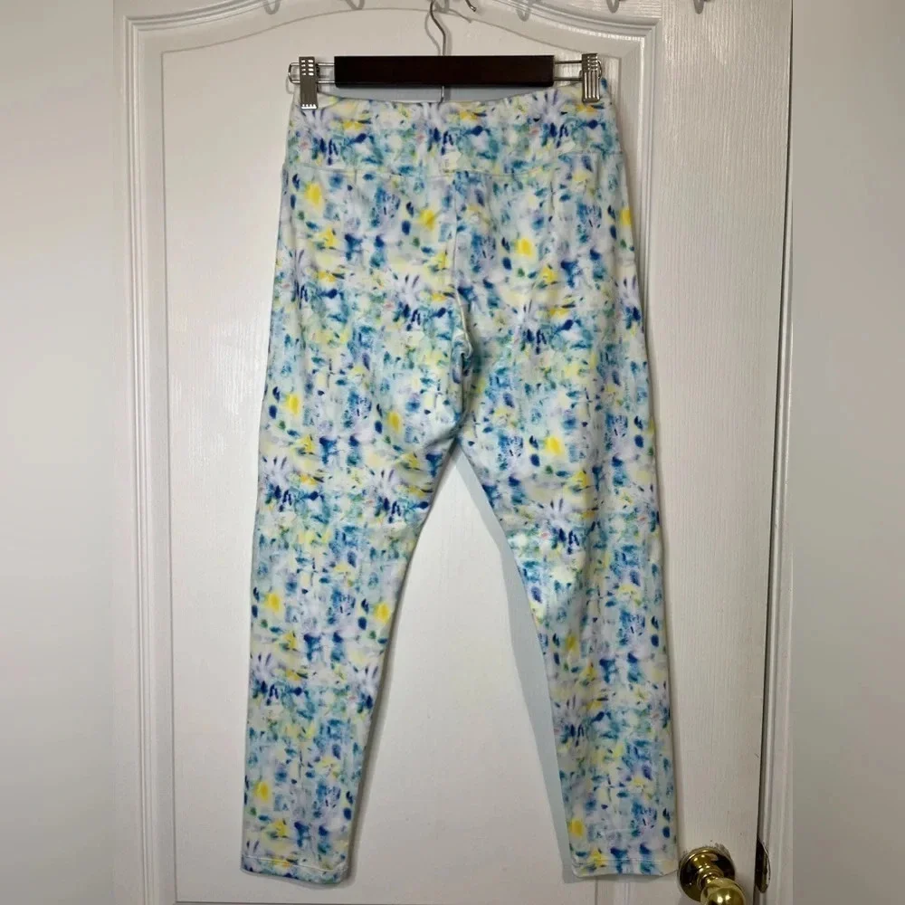J.Crew Cropped Stretch Pull On Splatter Paint Leggings Size M
